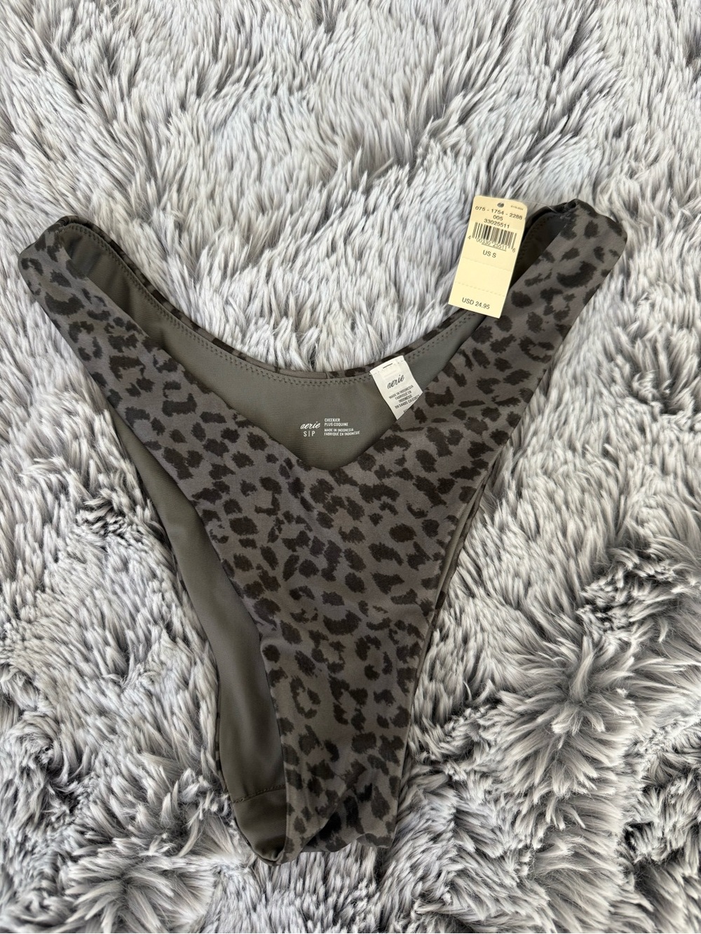 aerie Leopard Print Bikini Bottoms